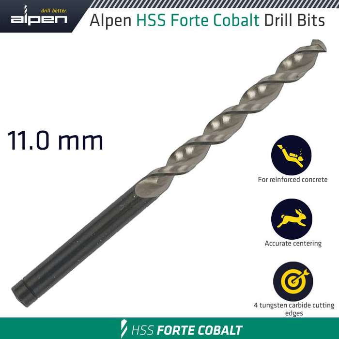 ALPEN - HSS FORTE COBALT DRILL BIT 11MMALP18311