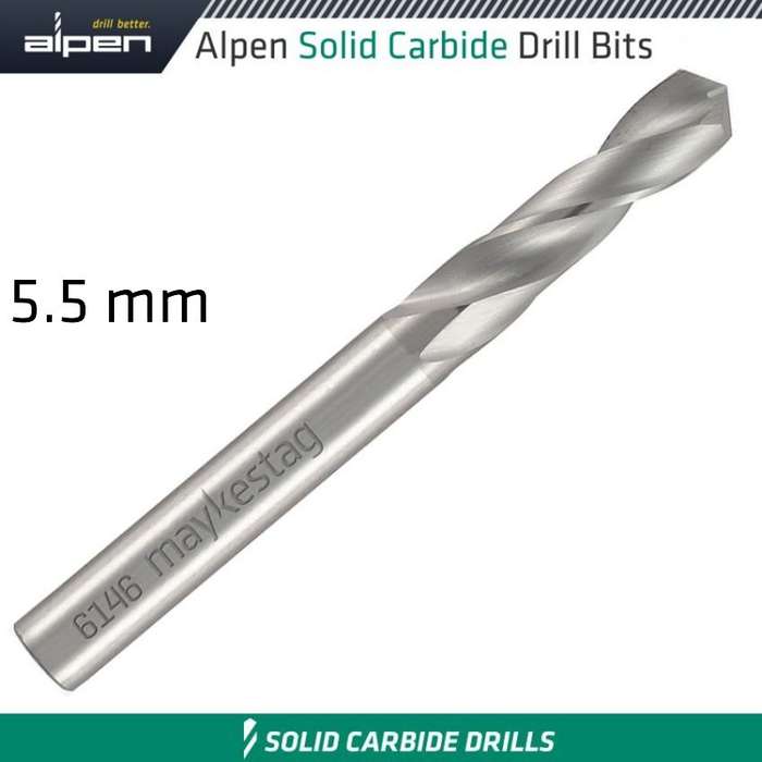 ALPEN - SOLID CARBIDE DRILL BIT 5.5ALP6146055