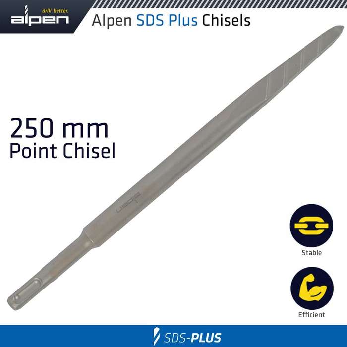 ALPEN - DEMOLISHER PLUS POINT CHISEL 250MM SDS-PLUSALP987002511