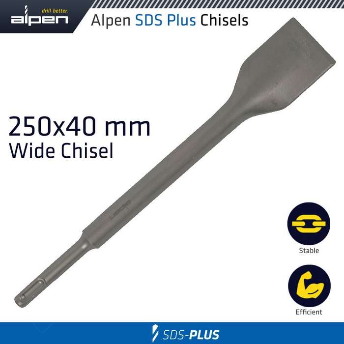ALPEN - DEMOLISHER PLUS WIDE CHISEL 250X40 SDS-PLUSALP987002531
