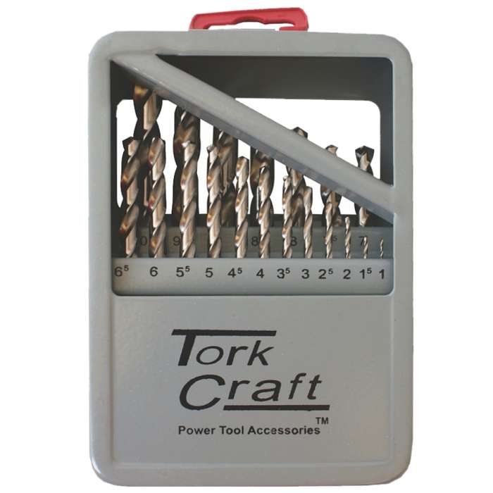 TORK CRAFT - DRILL BIT SET 19PCE HSS GROUND BRIGHT FINISHNR01019