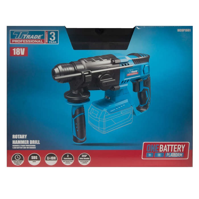TRADE PROFESSIONAL  18 VOLT ROTARY DRILL SKIN ONLY   MCOP1861