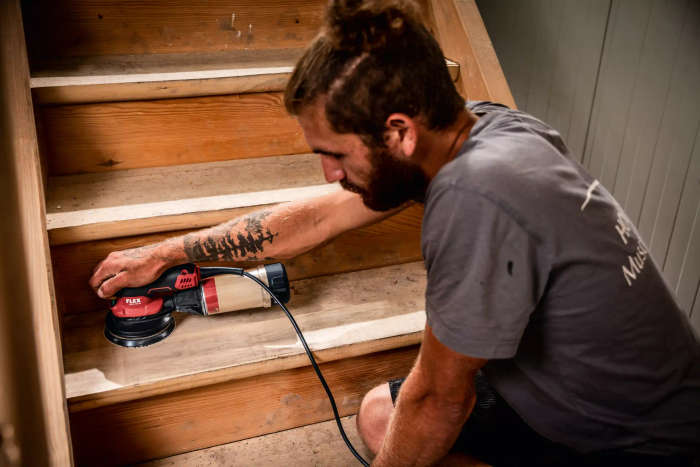 FLEX - "125mm Brushless compact orbital sander with speed control, 2mm orbit" - ORE 2-125 EC
