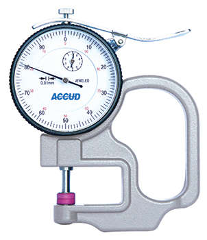 ACCUD - THICKNESS GAUGE 10MM 0.02MM ACC. CERAMIC ANVIL 0.01MM GRAD.AC443-010-11