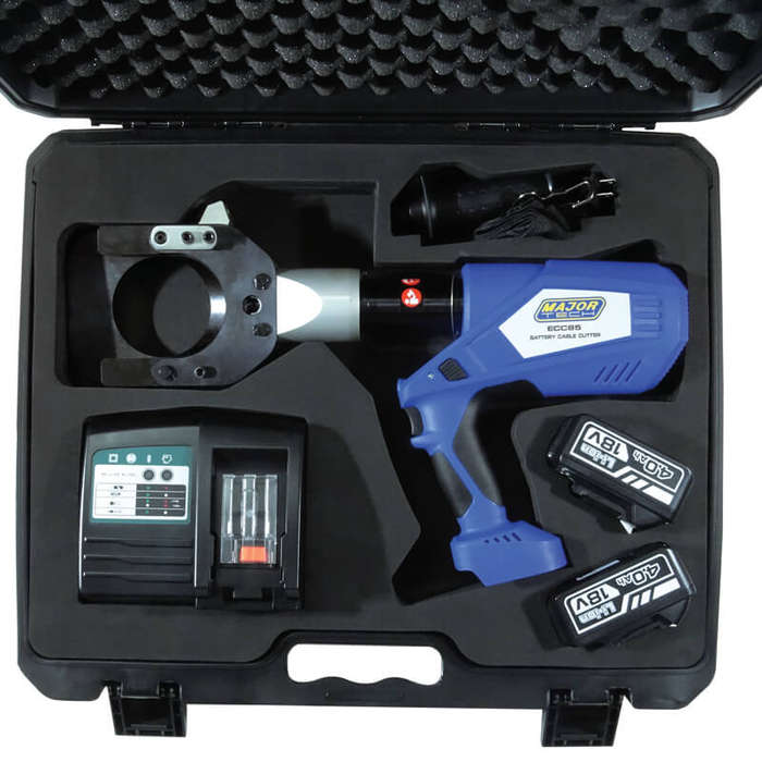 MAJOR-TECH - Ø85mm Battery Powered Cable Cutting Tool    ECC85