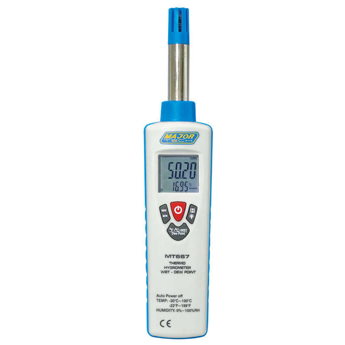 MAJOR-TECH - Thermo-Hygrometer (-30°C to 100°C, 0 to 100% RH)MT667