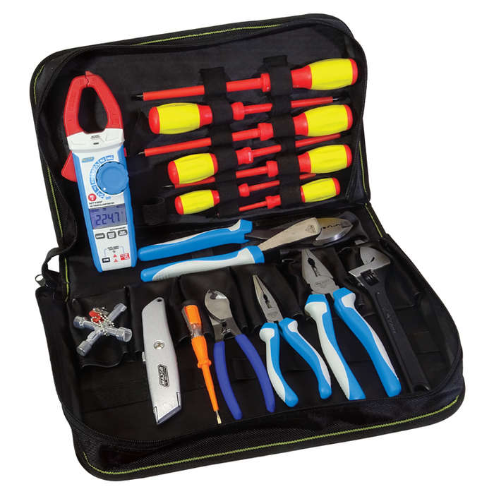 MAJOR-TECH - 17 Piece Tool Kit with MT720 Clamp MeterTKE1210