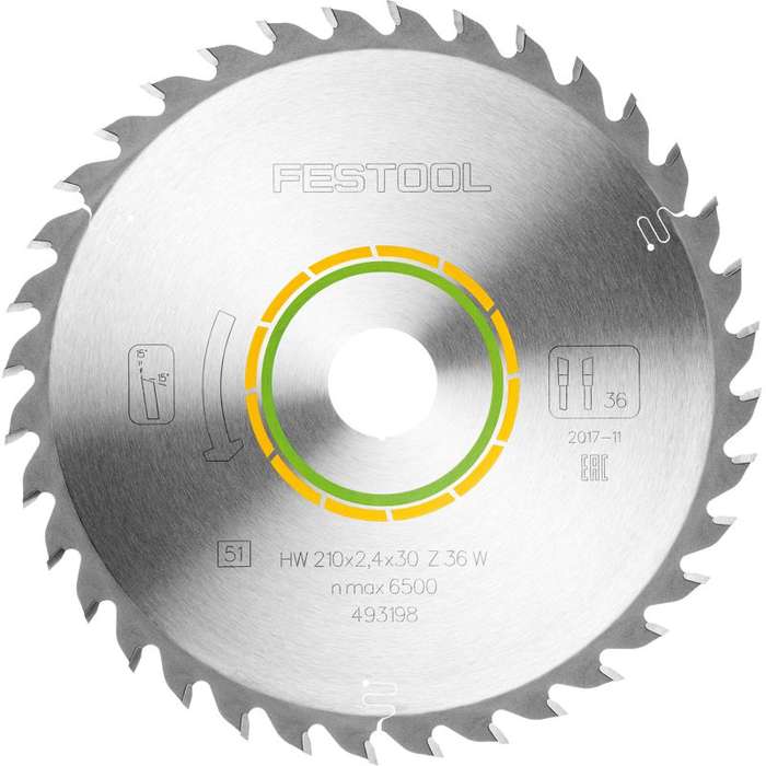 FESTOOL UNIVERSAL SAW BLADE 210X2,4X30 W36    FES493198