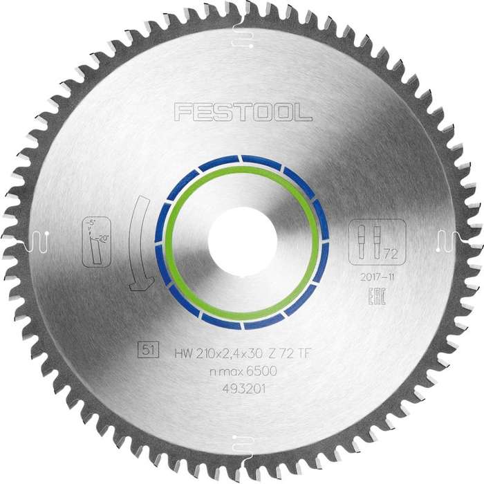 FESTOOL SPECIAL SAW BLADE 210X2,4X30 TF72    FES493201