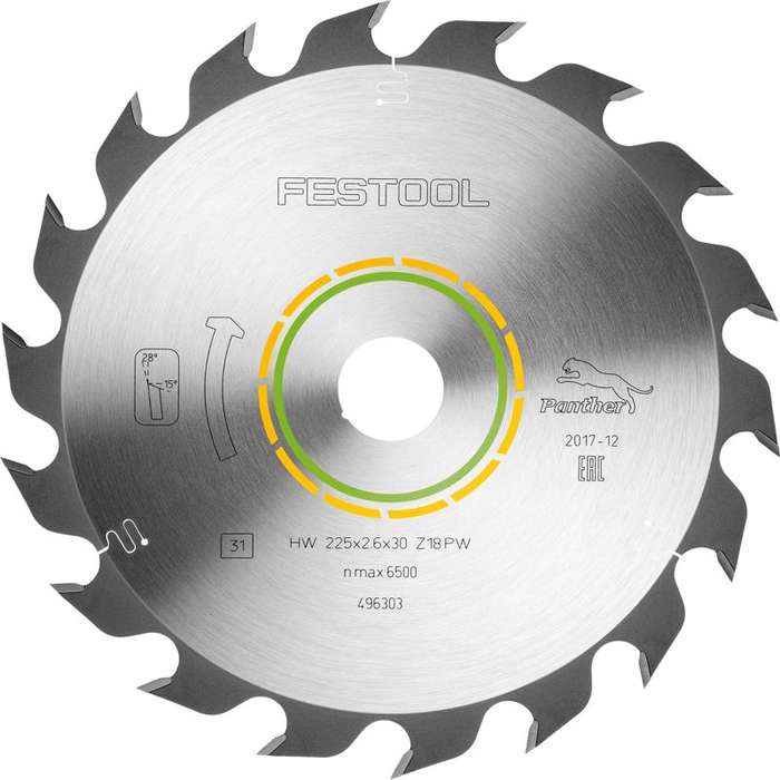 FESTOOL PANTHER SAW BLADE 225X2,6X30 PW18     FES496303