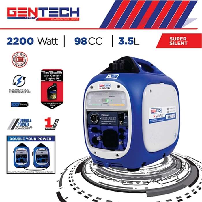 GENTECH INVERTER 2.2KVA BLUE 2200ISEBL     GEN1300