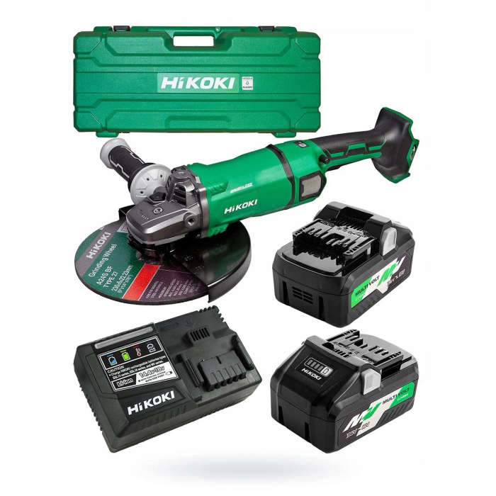 HIKOKI ANGLE GRINDER 36V 230MM SET   HTC-G3623DA-WG