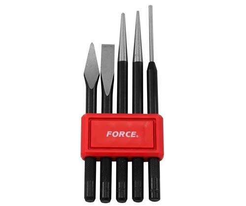 FORCE 5PC CHISEL & PUNCH SET 2X CHISELS & 3X PUNCHES  FO5054