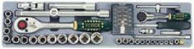 FORCE 48PC SOCKET COMBINATION SET 1/4 & 1/2  FOC4482