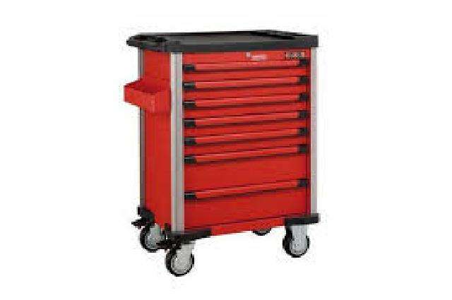 FORCE 7 DRAWER TOOL TROLLEY EMPTY - RED  FOT10217R