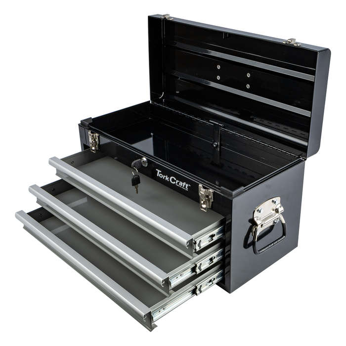 TORK CRAFT - TOP BOX EMPTY 3 DRAWER AND TOP TRAY 535X255X315MM TRACK BOXTCTB003