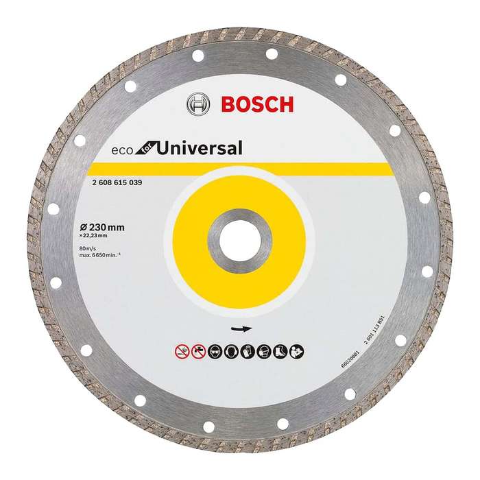 BOSCH PROFESSIONAL - ECO for Universal Turbo 230 x 22,25 - Continuous Rim (10 PACK) - 2608615039