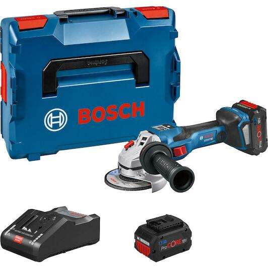 BOSCH Professional - Cordless Small Angle GrinderGWS 18V-8 (2x 4.0Ah) - 06019N9020