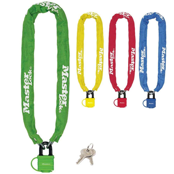 MASTERLOCK - 6MM SECURITY CHAIN AND 40MM LAM PADLOCK-MA300025