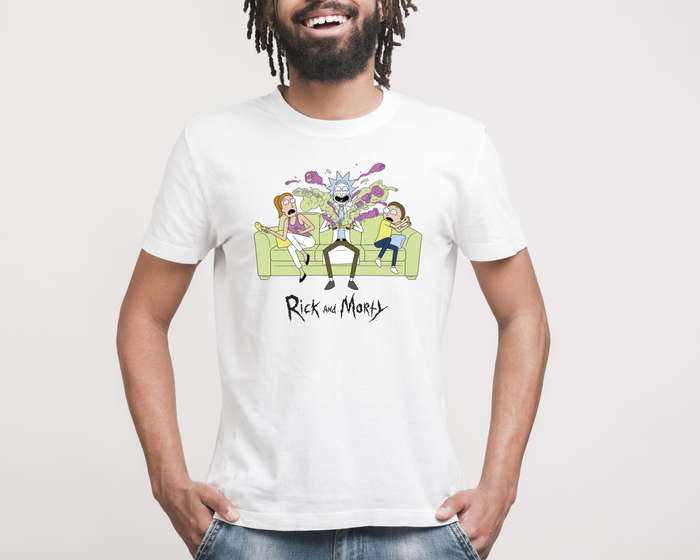 Rick N Morty Rick Tee White