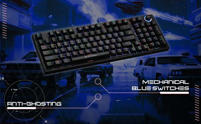 Volkano VX Gaming Warborn RGB TKL Mechanical Keyboard