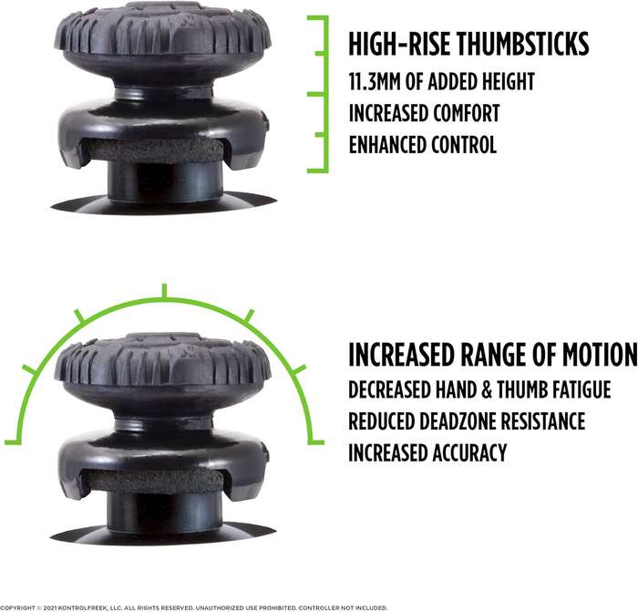 Kontrolfreek Thumbsticks Performance Kit Nightfall PS