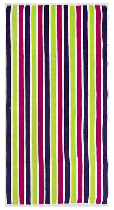 Bunty's Beach Towel 0700 - Design 177 - 090x180cms - 3 Stripe Mix - 700gms