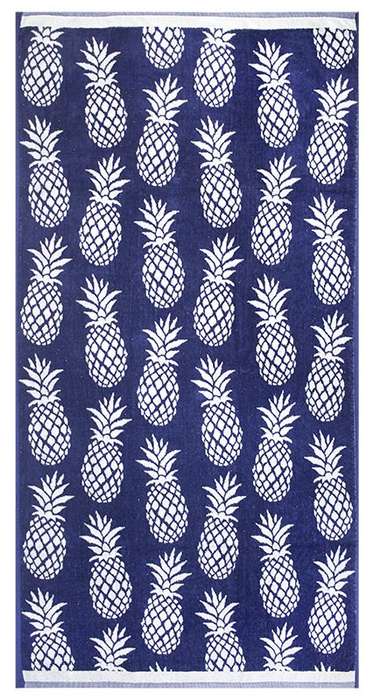 Bunty's Beach Towel 0700 - Design 199 - 090x180cms - Pineapple - Slightly Imperfect - 730GMS