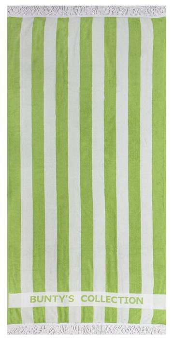 Bunty's Beach Towel 0800 - Design 012 - 90x180cms - Bunty's Collection Cabana Fringe - 800gms