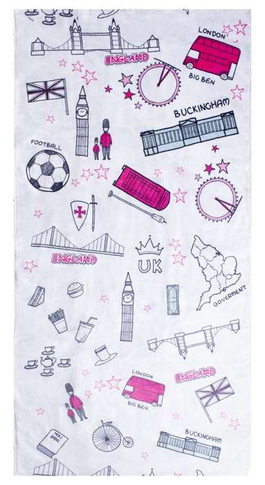 Bunty's Printed Beach Towel Design 085 - 070x140cms - 392GMS