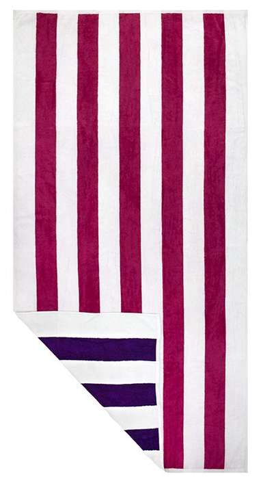 Bunty's Beach Towel 1000 - Design 24 - 100x180cms - Reversible Cabana