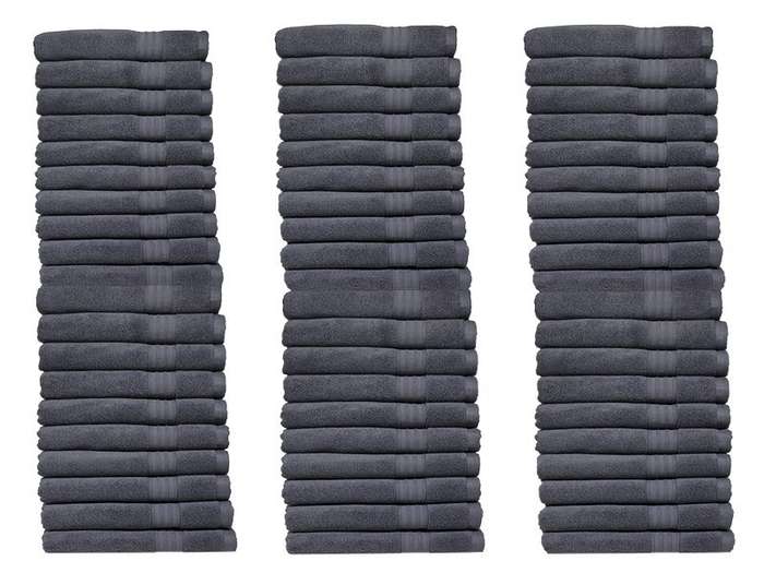Bunty's Luxurious 570 GSM Zero Twist Hand Towels - 8 Colours - 60 Piece Pack
