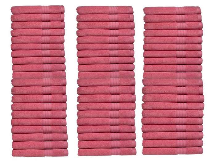 Bunty's Luxurious 570 GSM Zero Twist Hand Towels - 8 Colours - 60 Piece Pack