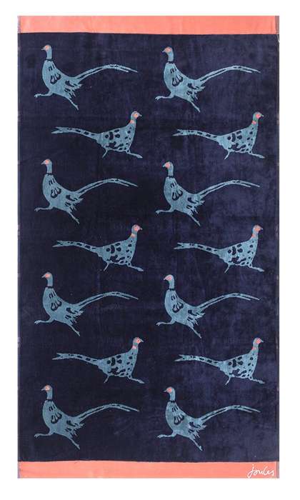 Bunty's Beach Towel 0800 - Design 095 - 090x150cms - 829GMS - Joules Pheasant - SLIGHTLY IMPERFECT