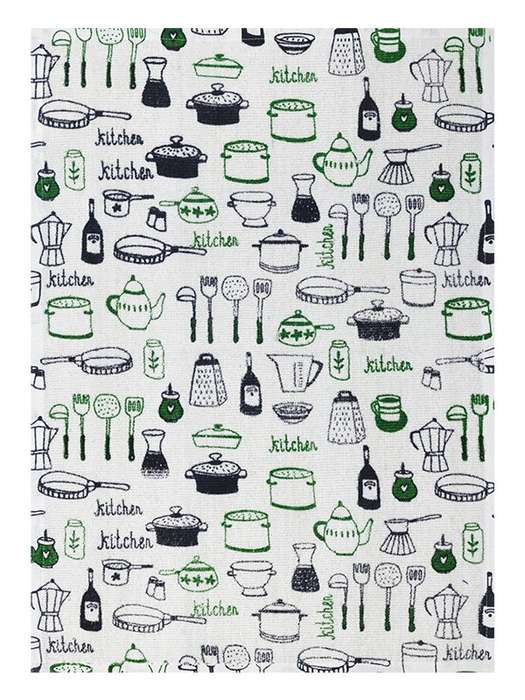 Bunty's Kitchen Towel - Design 2332 - 045x067cms - (05 Pc Pack) - Cutlery