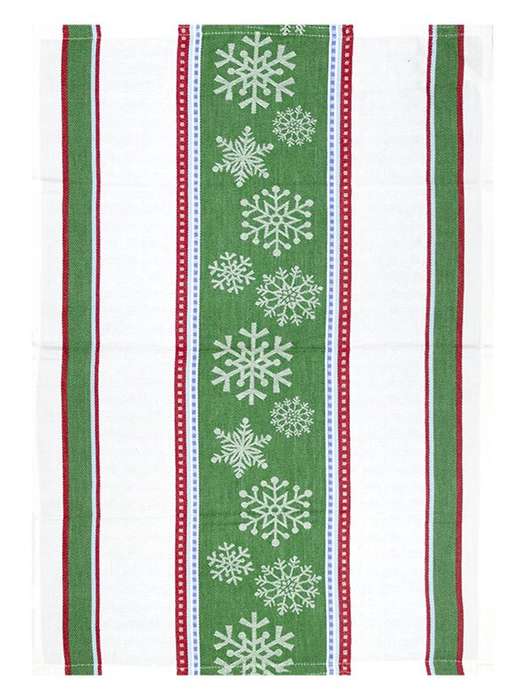 Bunty's Kitchen Towel - Design 2529 - 046x070cms - (05 Pc Pack) - Snowflakes
