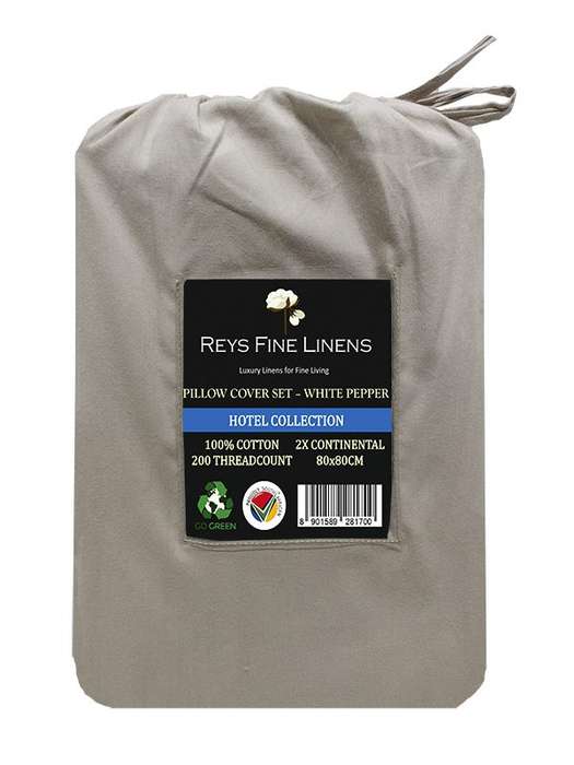 Rey's Fine Linen - Hotel Collection - Oxford Pillow Cover Set