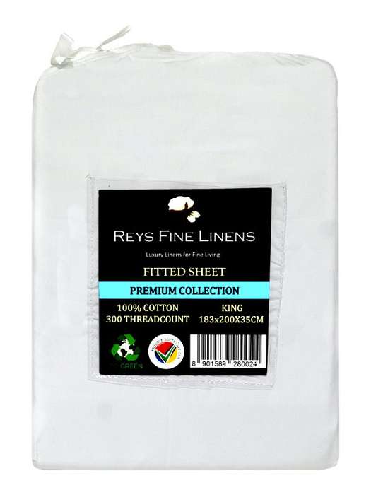 Rey's Fine Linen - Premium Collection - Fitted Sheet