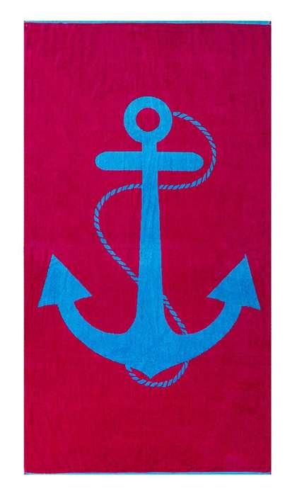 Bunty's Beach Towel 0700 - Design  279 - 095x180cms - 745GMS - Anchor
