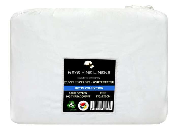 Rey's Fine Linen - Hotel Collection - Oxford Duvet Cover Set