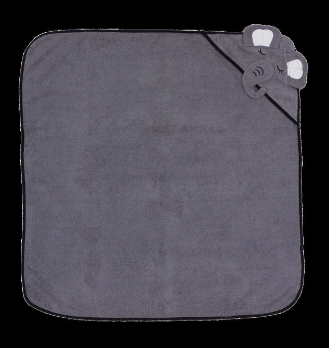 Bunty's Baby Hooded Towel - Design 014 - 090x090cms - 380GSM - 01 Pc Pack - Elephant - Castlerock