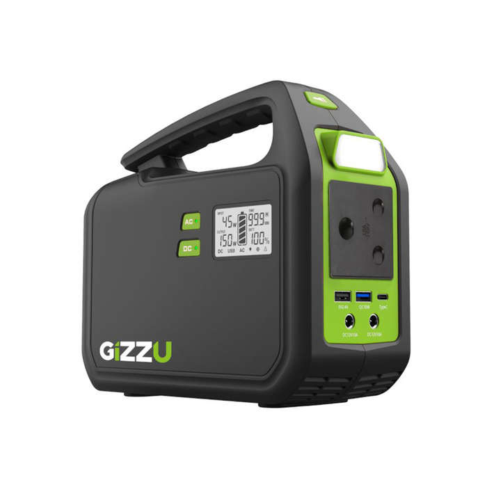 Gizzu 155Wh Portable Power Station 1 x 3 Prong SA Plug Point