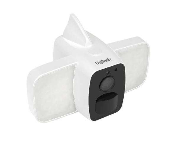 Digitech Smart Floodlight Camera - Black