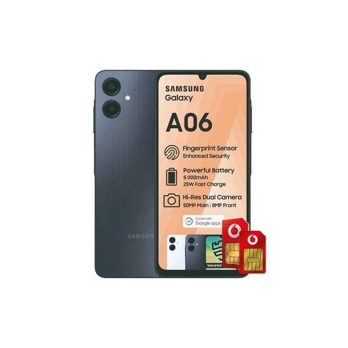 Samsung Galaxy A06 4G Dual Sim 64GB - Black