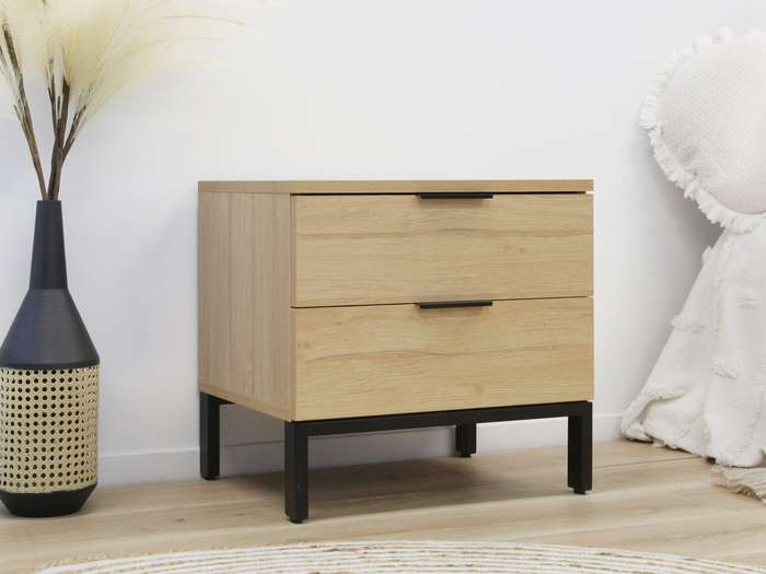 Cleopatra Side Table -Oak- Fine Living