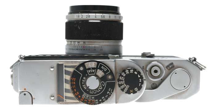 Canon P Camera rangefinder with Leica screw mount 1.8/50mm lens cased