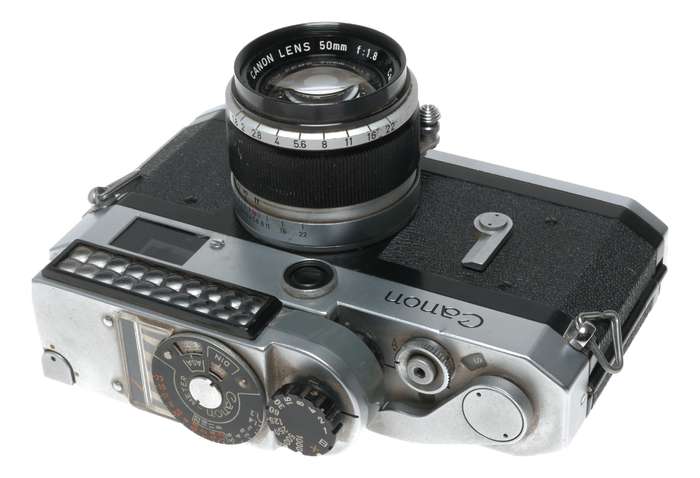 Canon P Camera rangefinder with Leica screw mount 1.8/50mm lens cased