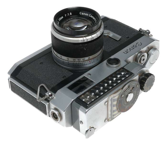Canon P Camera rangefinder with Leica screw mount 1.8/50mm lens cased