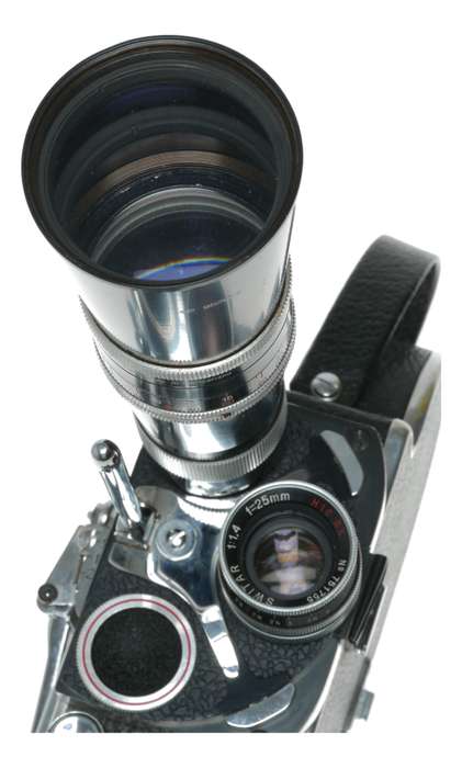 Bolex H16 Reflex Cine Camera f/3.3 Macro-Yvar 150, f/1.4 25mm H16 RX Lens