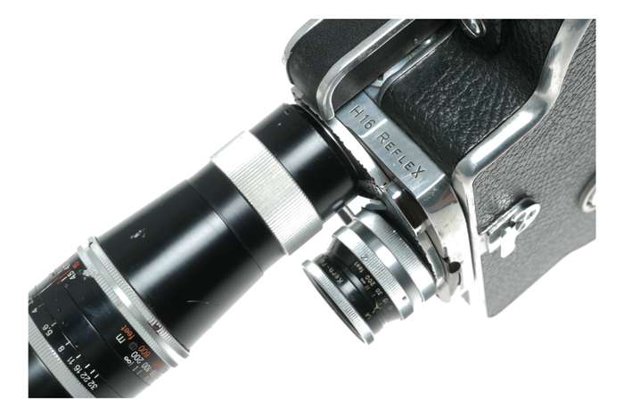 Bolex H16 Reflex Cine Camera f/3.3 Macro-Yvar 150, f/1.4 25mm H16 RX Lens